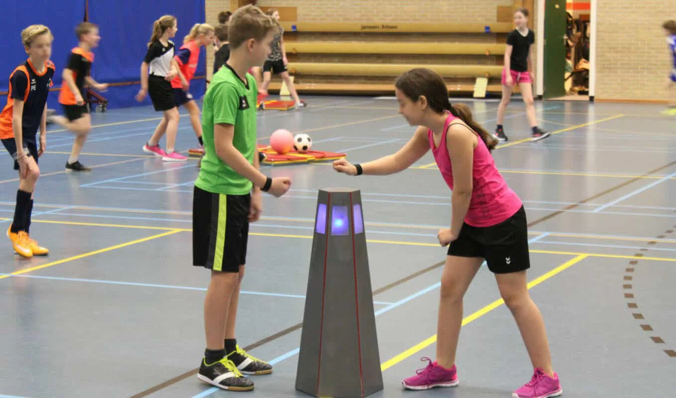 Photo of a Unite'm user test with two students