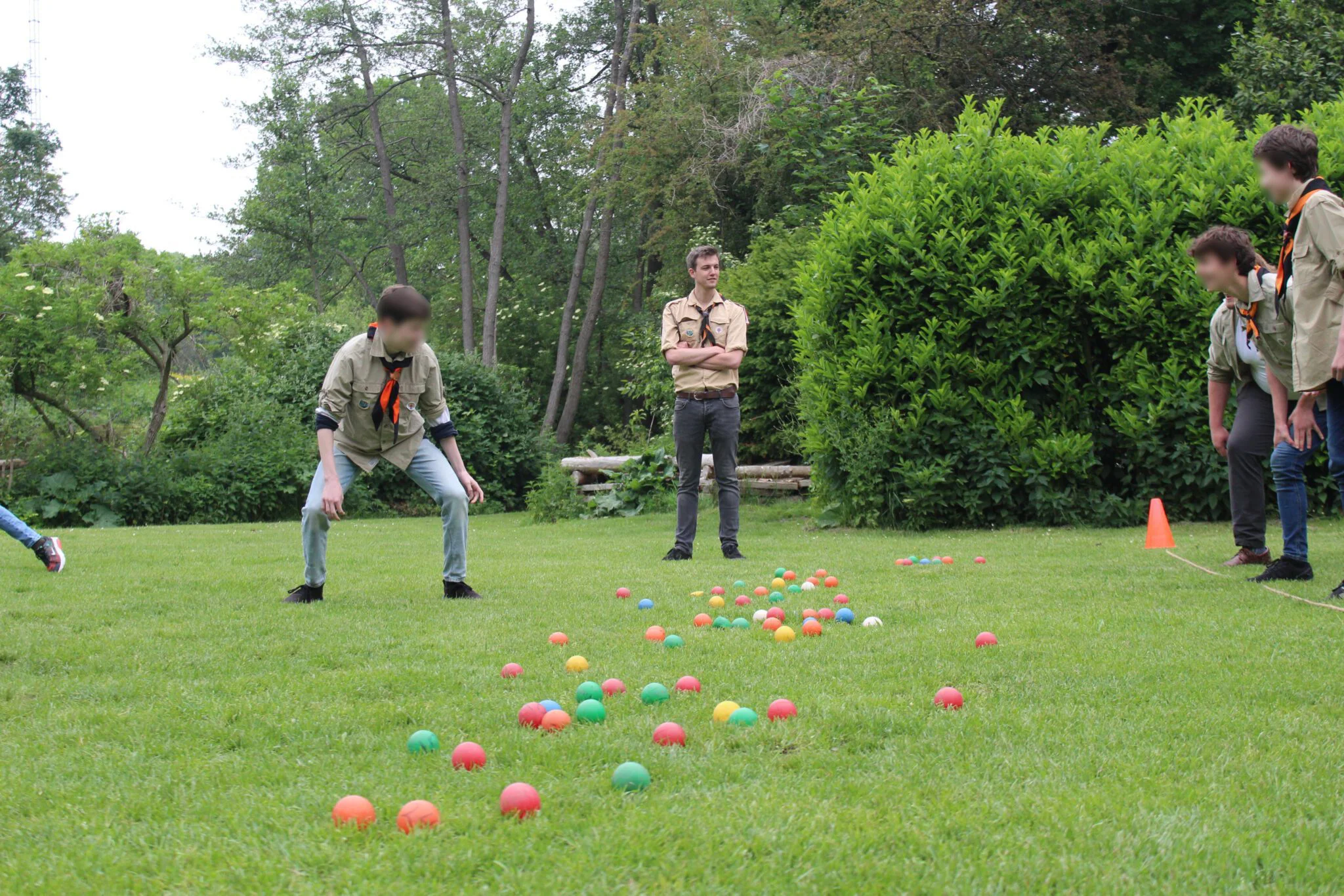 Photo of a game played by boyscouts